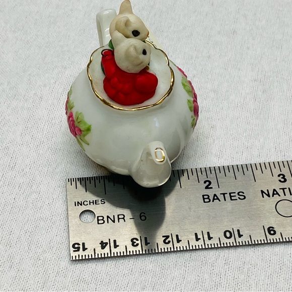 Hallmark Keepsake Mother Daughter Mice Teapot Ornament 3 inch Christmas Holiday - Picture 13 of 13